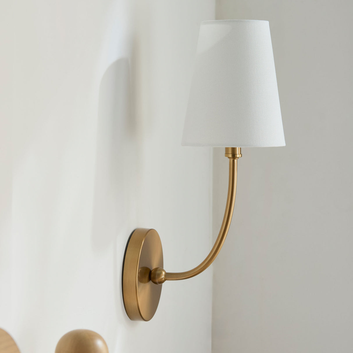   Modern European furniture - White Cotton Shade Wall Lamp  - www.oroa.com | Oroa.com