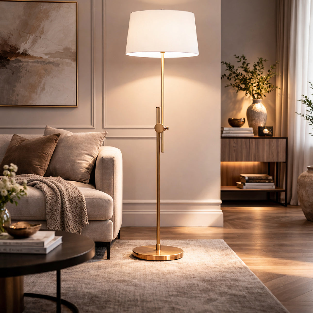   Modern European furniture - Antiqued Metallic Floor Lamp - www.oroa.com | Oroa.com