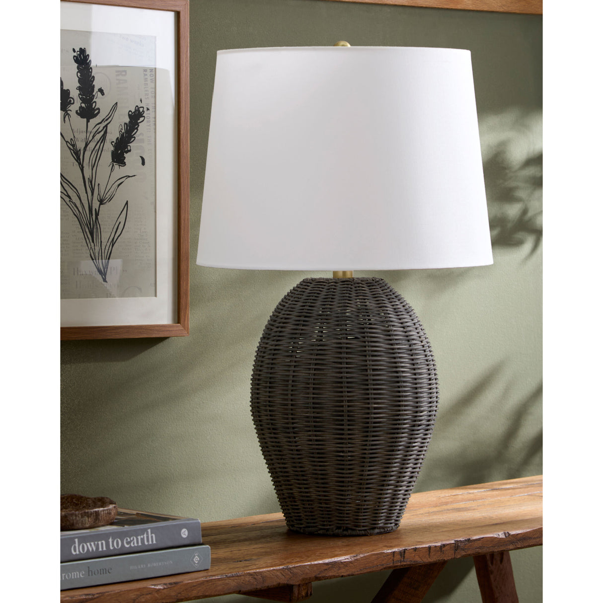   Modern European furniture - Rattan Base Accent Table Lamp L  - www.oroa.com | Oroa.com