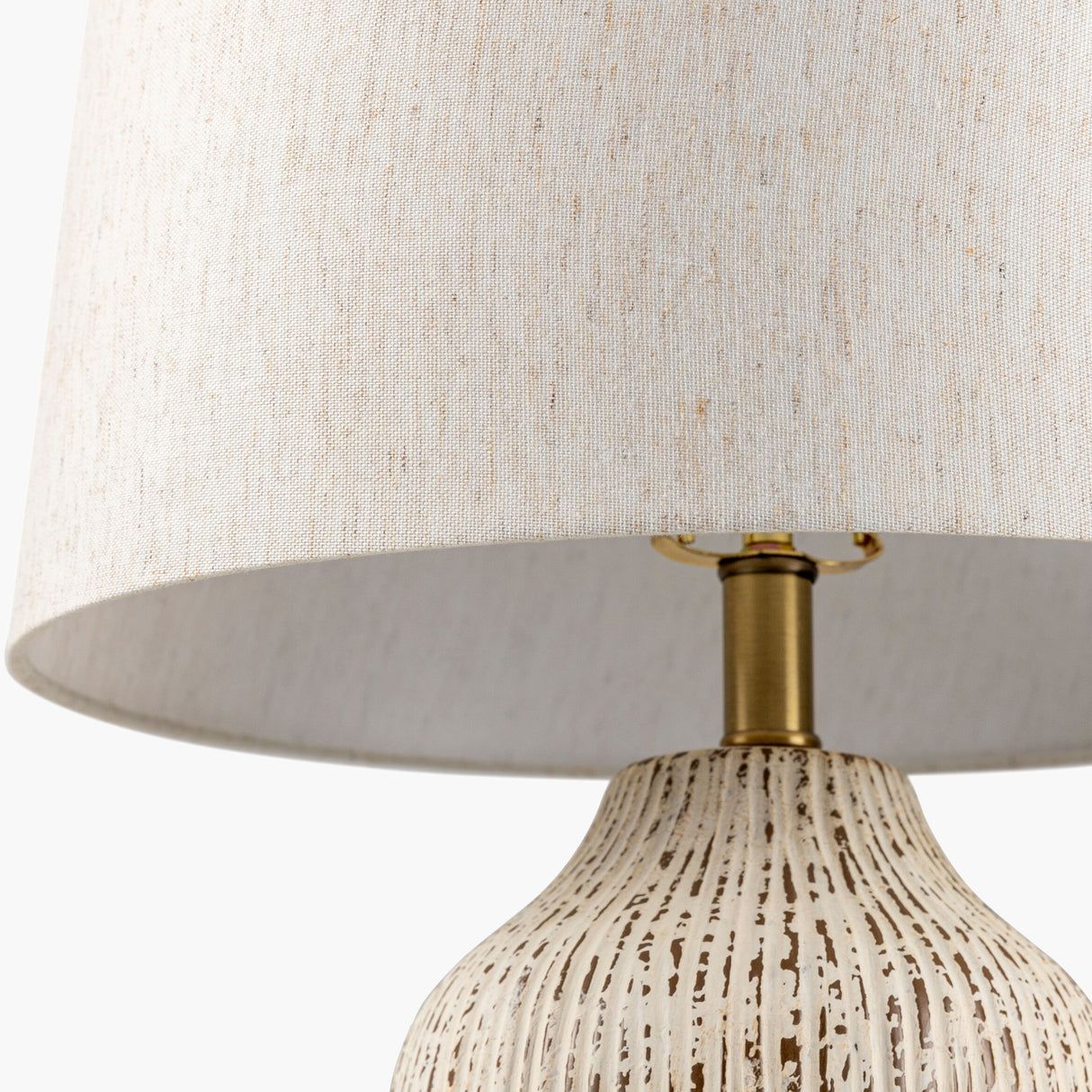   Modern European furniture - Rustic White Ceramic Table Lamp - www.oroa.com | Oroa.com