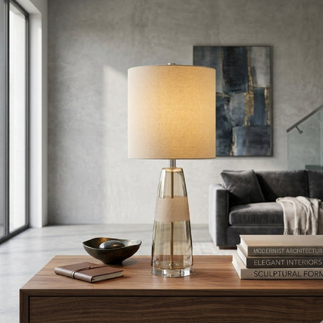   Modern European furniture - Clear Glass Accent Table Lamp - www.oroa.com | Oroa.com