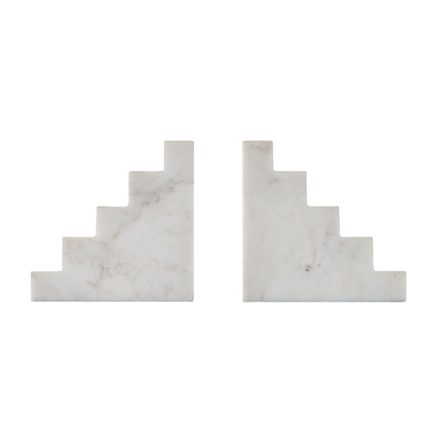 Modern European furniture - Marble Stairs Bookends (2) - www.oroa.com
