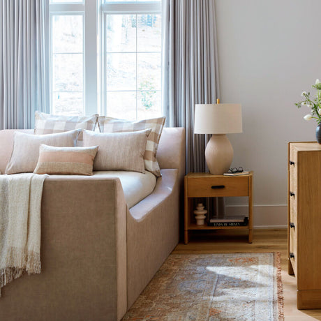   Modern European furniture - Glazed Gray Ceramic Table Lamp - www.oroa.com | Oroa.com