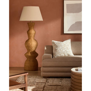  Modern European furniture - Geometrical Rattan Layer Floor Lamp - www.oroa.com | Oroa.com