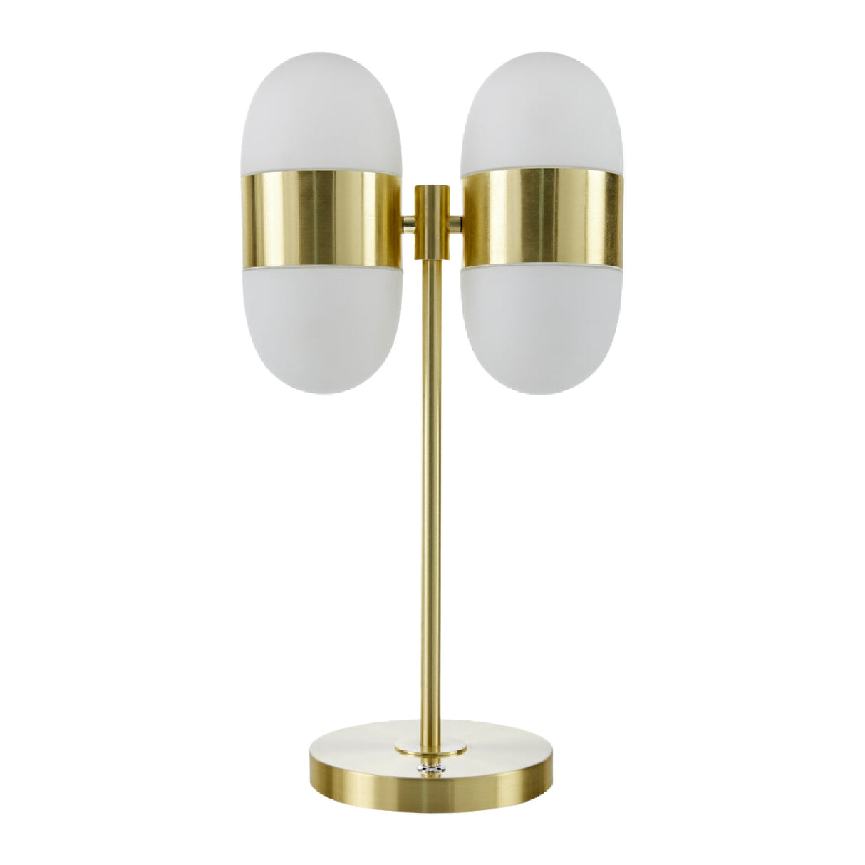   Modern European furniture - Dual White Glass Table Lamp - www.oroa.com | Oroa.com