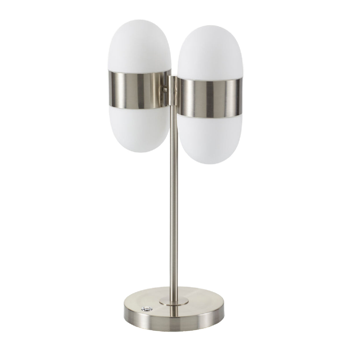   Modern European furniture - Dual White Glass Table Lamp - www.oroa.com | Oroa.com
