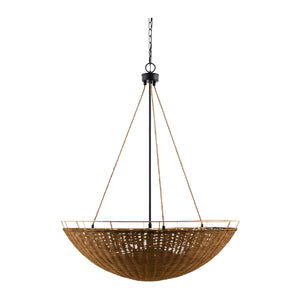   Modern European furniture - Rattan Bowl 3-Light Chandelier - www.oroa.com | Oroa.com