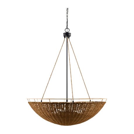   Modern European furniture - Rattan Bowl 3-Light Chandelier - www.oroa.com | Oroa.com