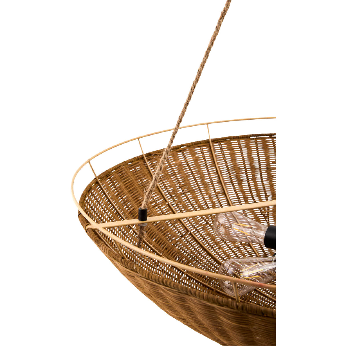   Modern European furniture - Rattan Bowl 3-Light Chandelier - www.oroa.com | Oroa.com