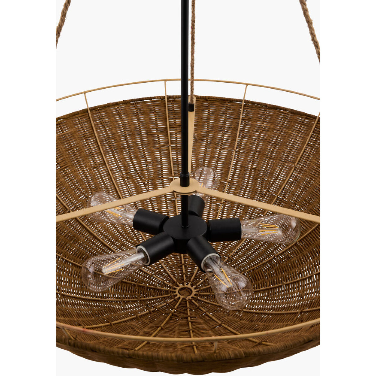   Modern European furniture - Rattan Bowl 3-Light Chandelier - www.oroa.com | Oroa.com