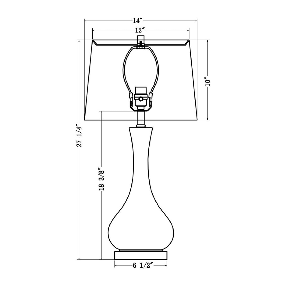   Modern European furniture - Two-Colored Glass Table Lamp - www.oroa.com | Oroa.com