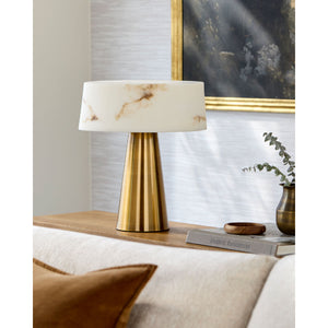  Modern European furniture - White Stone Shade Table Lamp - www.oroa.com | Oroa.com