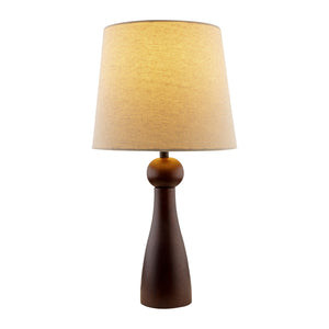   Modern European furniture - Wood Veneer Linen Table Lamp  - www.oroa.com | Oroa.com