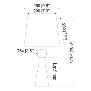   Modern European furniture - Wood Veneer Linen Table Lamp  - www.oroa.com | Oroa.com