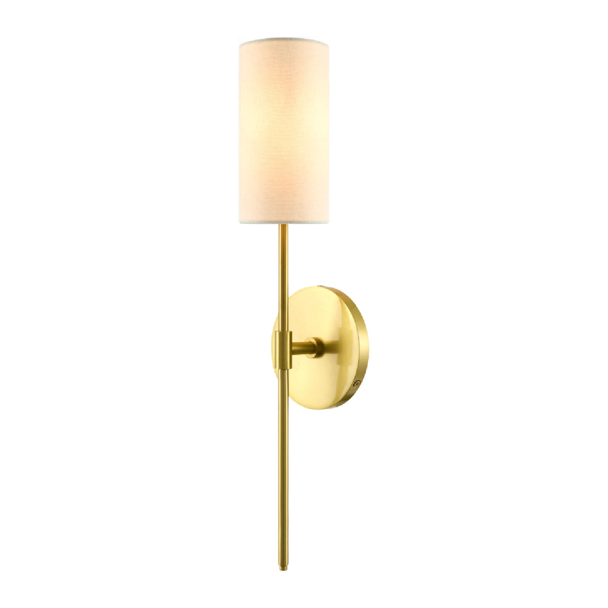   Modern European furniture - Cylindrical White Linen Wall Lamp - www.oroa.com | Oroa.com