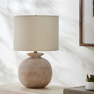  Modern European furniture - Rounded Cream Accent Table Lamp - www.oroa.com | Oroa.com