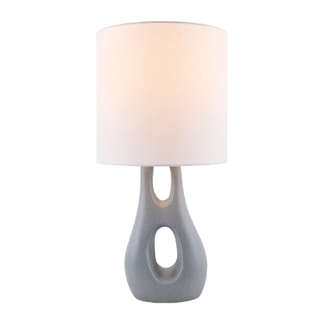   Modern European furniture - Textured Gray Accent Table Lamp - www.oroa.com | Oroa.com