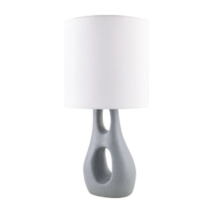   Modern European furniture - Textured Gray Accent Table Lamp - www.oroa.com | Oroa.com