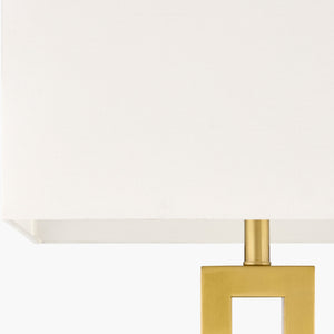   Modern European furniture - White Linen Gold Floor Lamp - www.oroa.com | Oroa.com