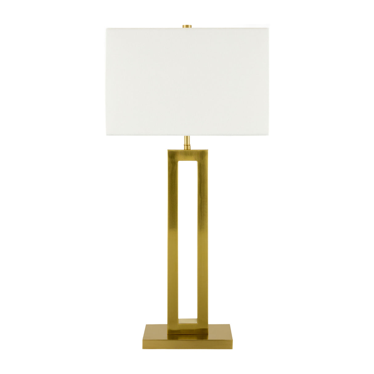   Modern European furniture - White Linen Gold Table Lamp - www.oroa.com | Oroa.com