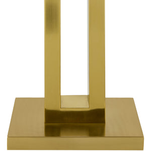   Modern European furniture - White Linen Gold Table Lamp - www.oroa.com | Oroa.com