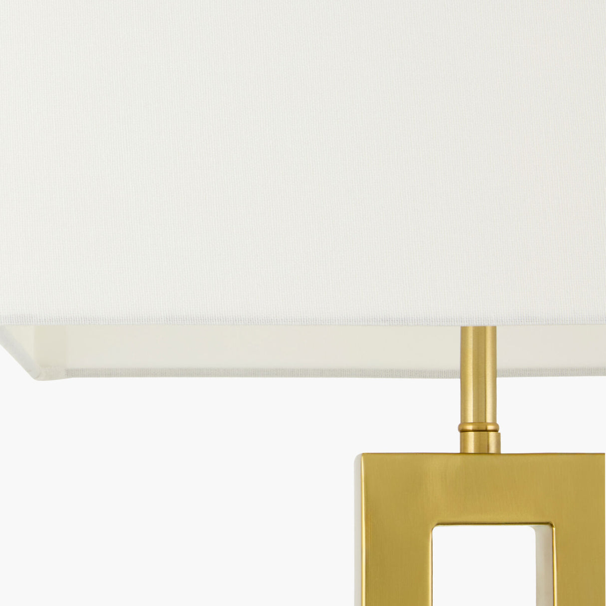   Modern European furniture - White Linen Gold Table Lamp - www.oroa.com | Oroa.com