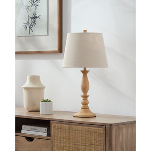   Modern European furniture - Linen Wood Veneer Table Lamp - www.oroa.com | Oroa.com