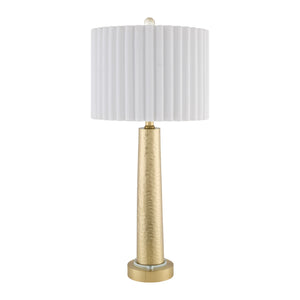   Modern European furniture - Fluted White Cotton Table Lamp - www.oroa.com | Oroa.com