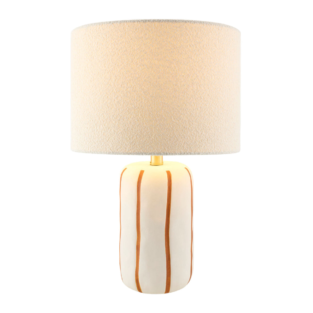   Modern European furniture - Lined Ceramic Linen Table Lamp - www.oroa.com | Oroa.com