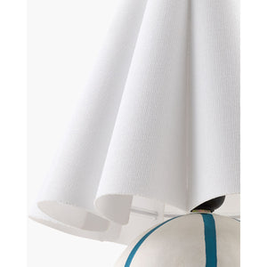   Modern European furniture - Lined Round Ceramic Table Lamp - www.oroa.com | Oroa.com