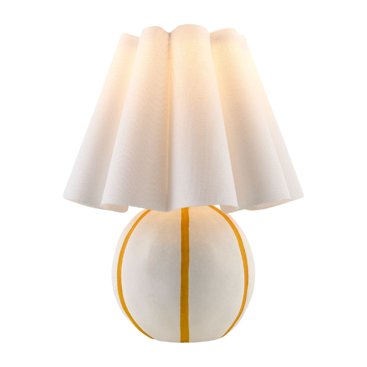   Modern European furniture - Lined Round Ceramic Table Lamp - www.oroa.com | Oroa.com