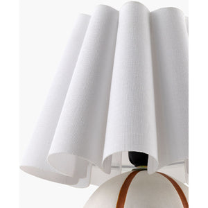   Modern European furniture - Lined Round Ceramic Table Lamp - www.oroa.com | Oroa.com