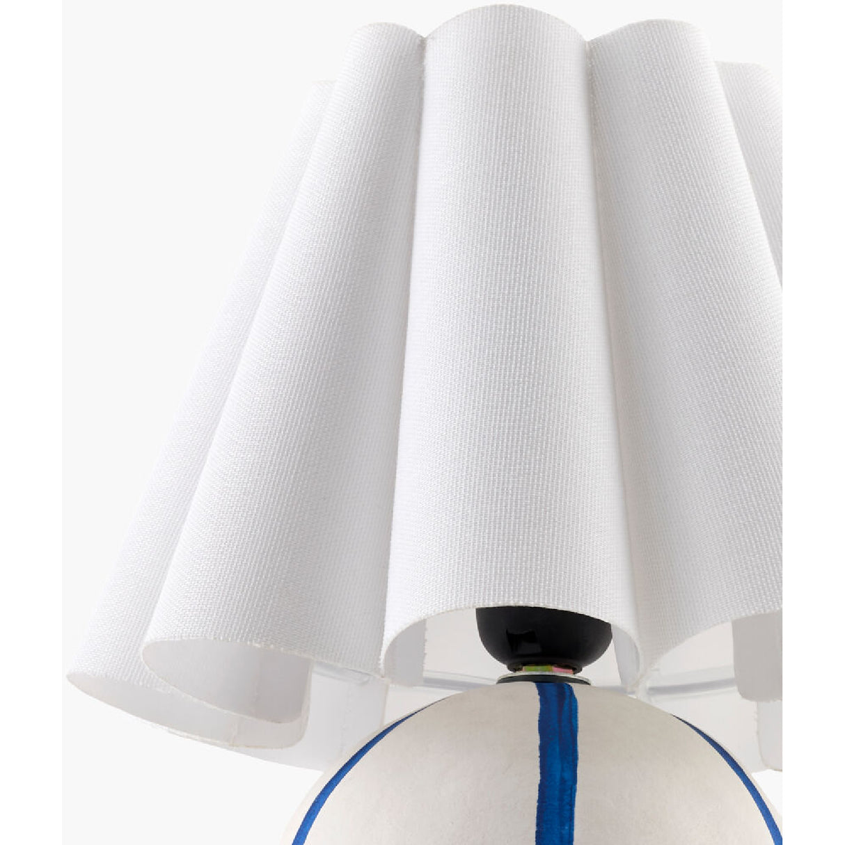   Modern European furniture - Lined Round Ceramic Table Lamp - www.oroa.com | Oroa.com