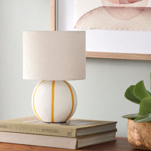   Modern European furniture - Round Lined Ceramic Table Lamp - www.oroa.com | Oroa.com