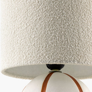   Modern European furniture - Round Lined Ceramic Table Lamp - www.oroa.com | Oroa.com