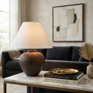   Modern European furniture - Empire Linen Shade Table Lamp - www.oroa.com | Oroa.com