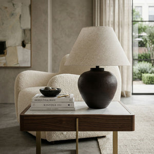   Modern European furniture - Empire Linen Shade Table Lamp - www.oroa.com | Oroa.com