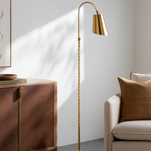   Modern European furniture - Gold Metal Accent Floor Lamp - www.oroa.com | Oroa.com