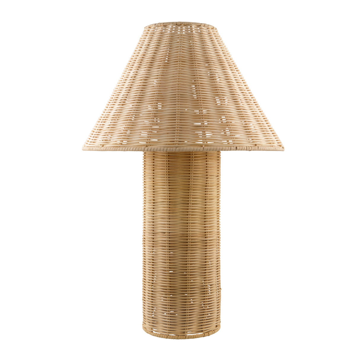   Modern European furniture - Beige Rattan Accent Table Lamp - www.oroa.com | Oroa.com