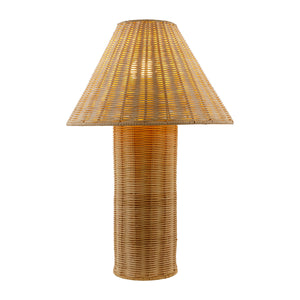   Modern European furniture - Beige Rattan Accent Table Lamp - www.oroa.com | Oroa.com