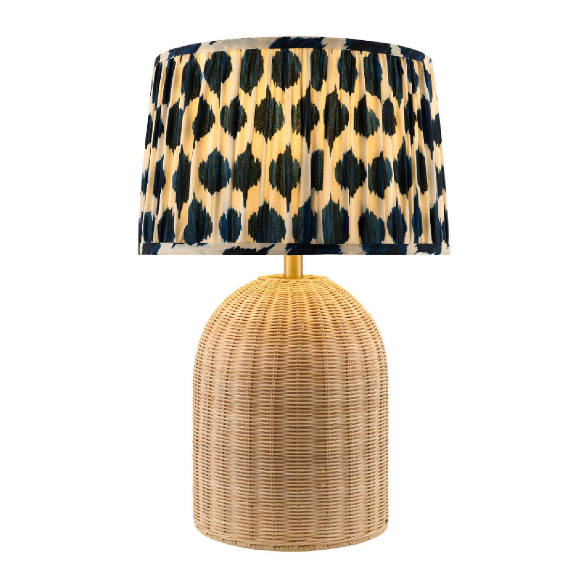   Modern European furniture - Blue Patterned Fabric Table Lamp - www.oroa.com | Oroa.com