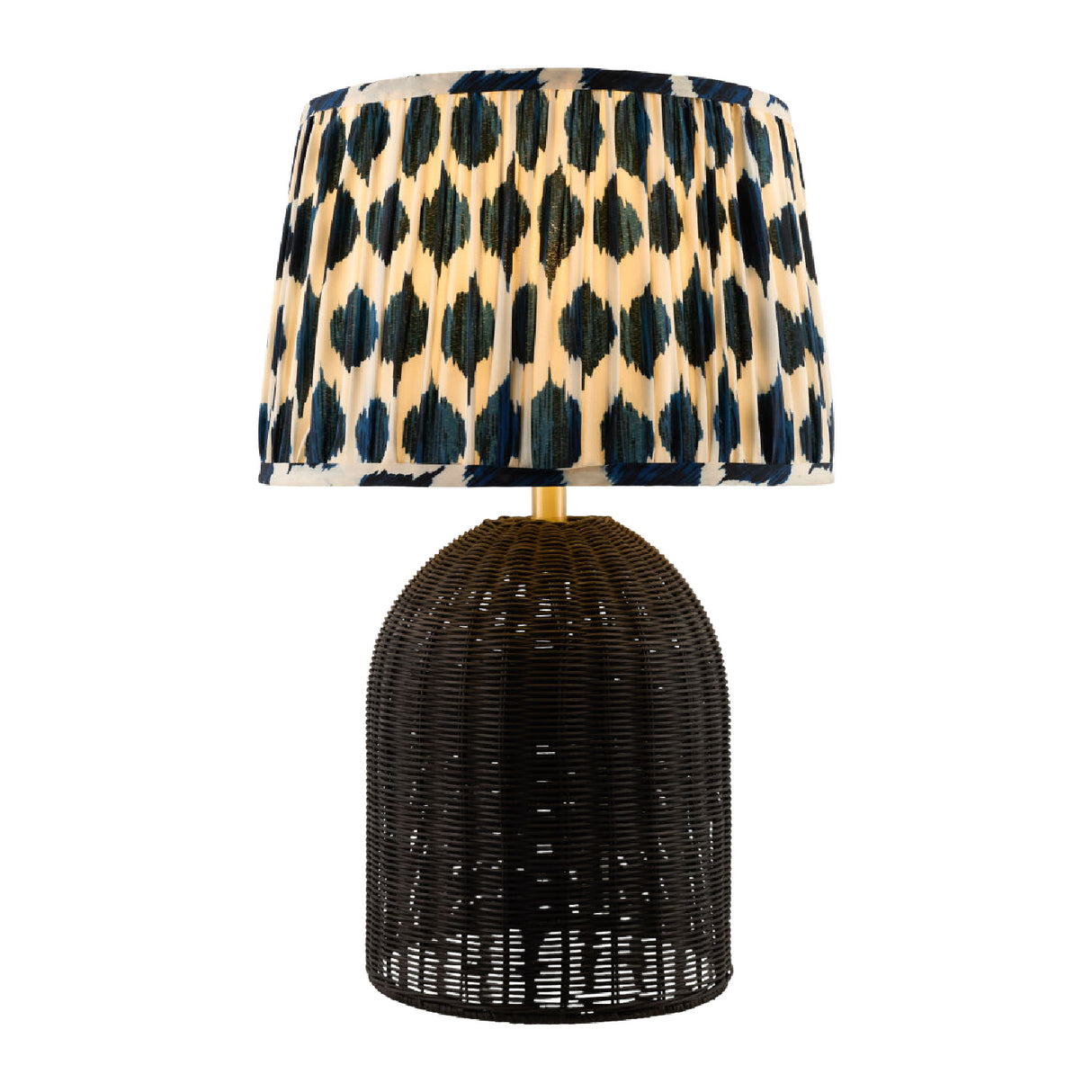   Modern European furniture - Blue Patterned Fabric Table Lamp - www.oroa.com | Oroa.com