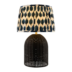   Modern European furniture - Blue Patterned Fabric Table Lamp - www.oroa.com | Oroa.com