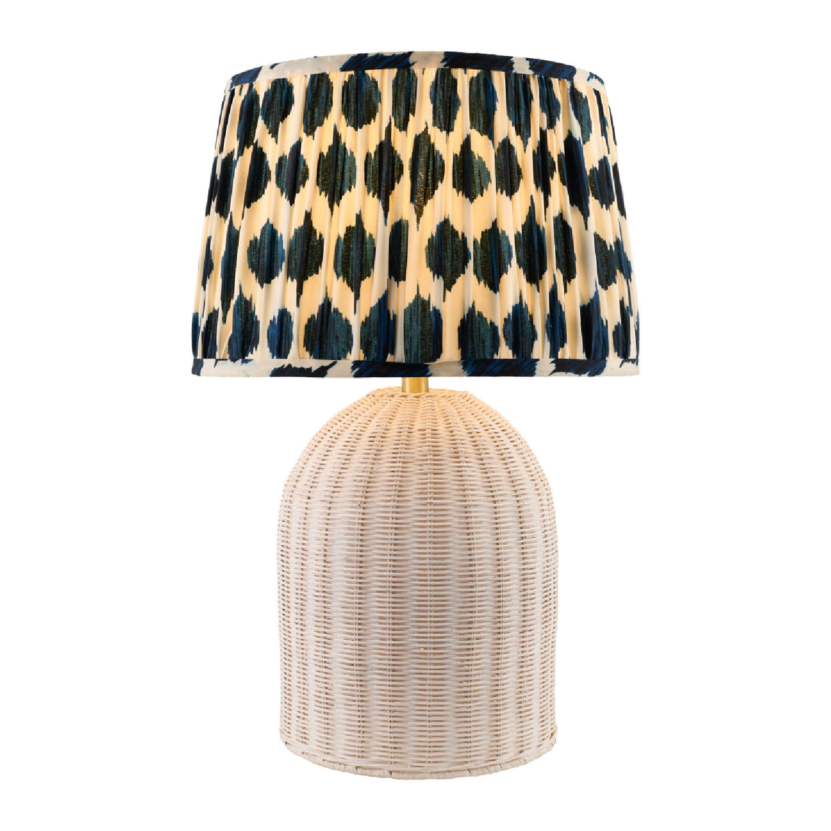   Modern European furniture - Blue Patterned Fabric Table Lamp - www.oroa.com | Oroa.com