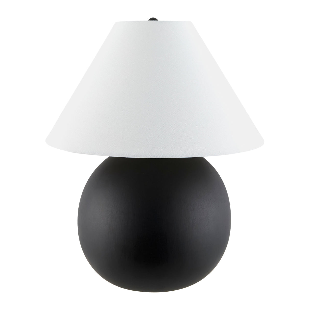   Modern European furniture - Black Round Ceramic Table Lamp - www.oroa.com | Oroa.com