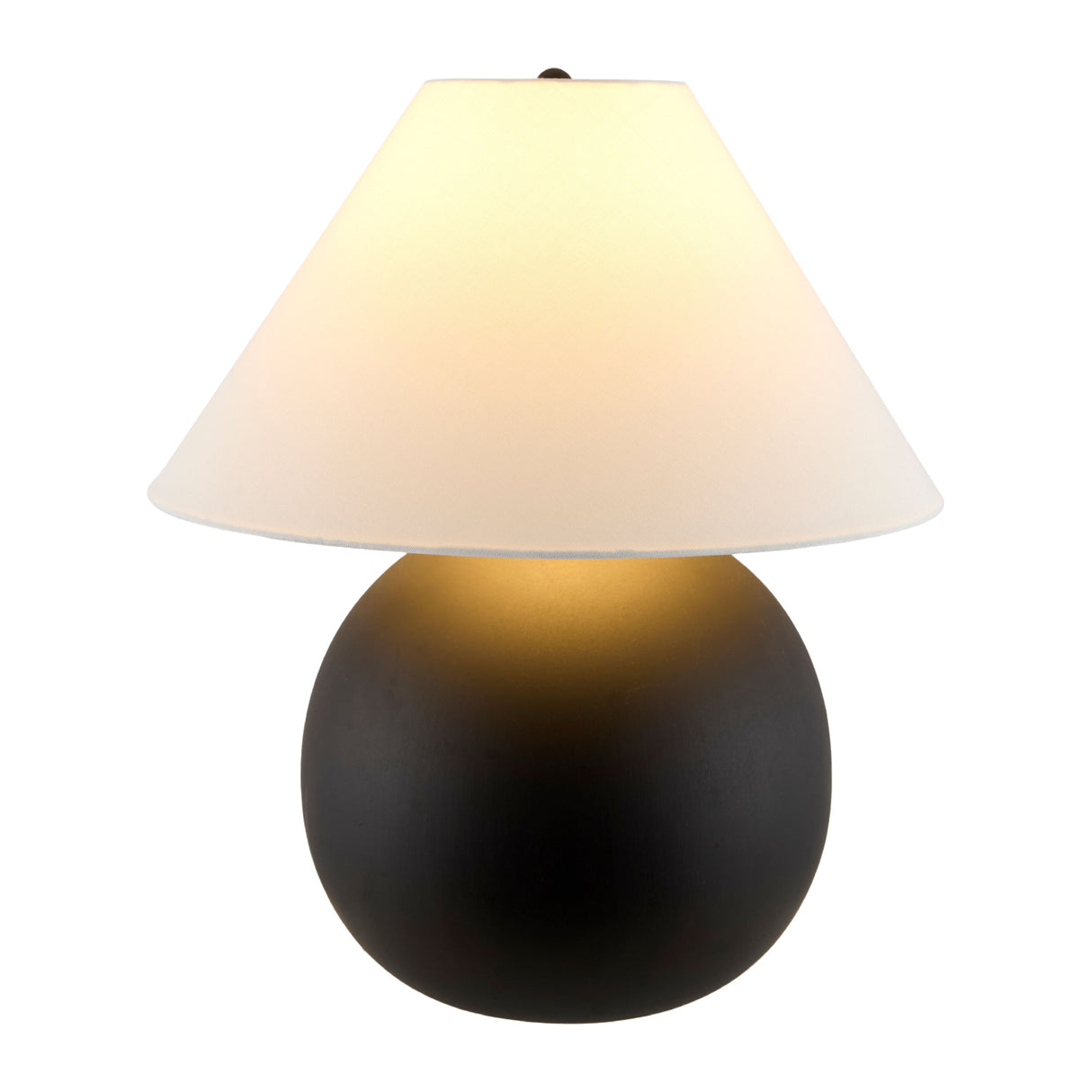   Modern European furniture - Black Round Ceramic Table Lamp - www.oroa.com | Oroa.com