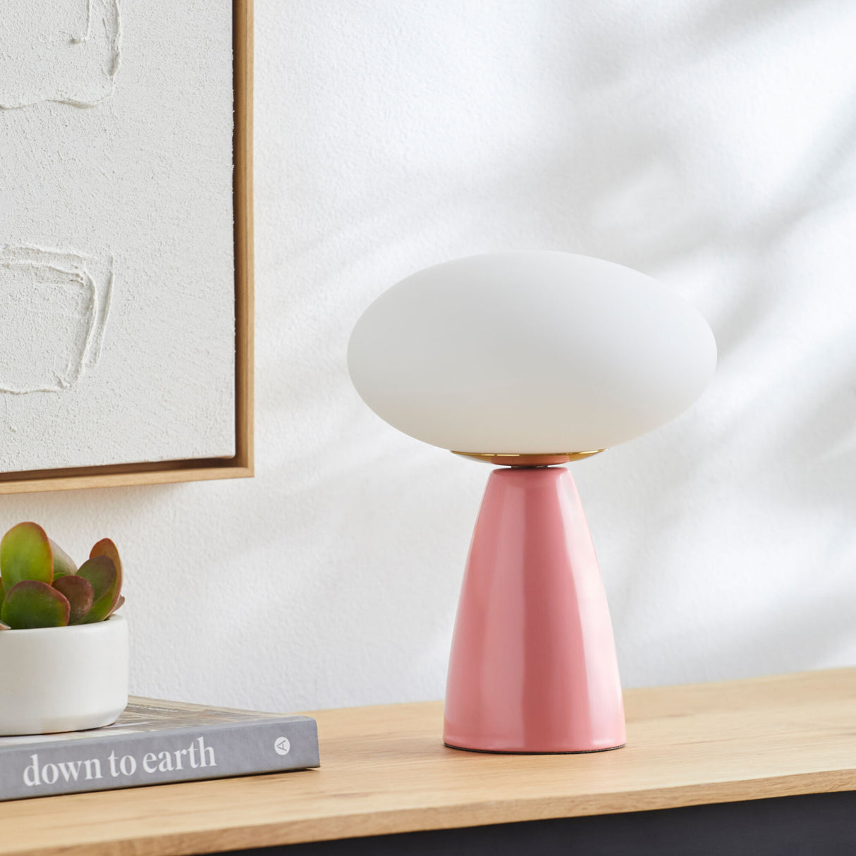   Modern European furniture - Oval White Glass Table Lamp - www.oroa.com | Oroa.com