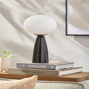   Modern European furniture - Oval White Glass Table Lamp - www.oroa.com | Oroa.com