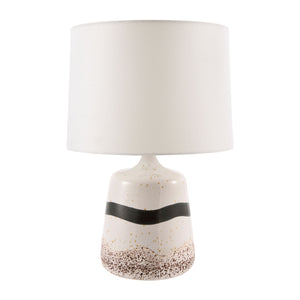   Modern European furniture - Brown Speckled Ceramic Table Lamp - www.oroa.com | Oroa.com
