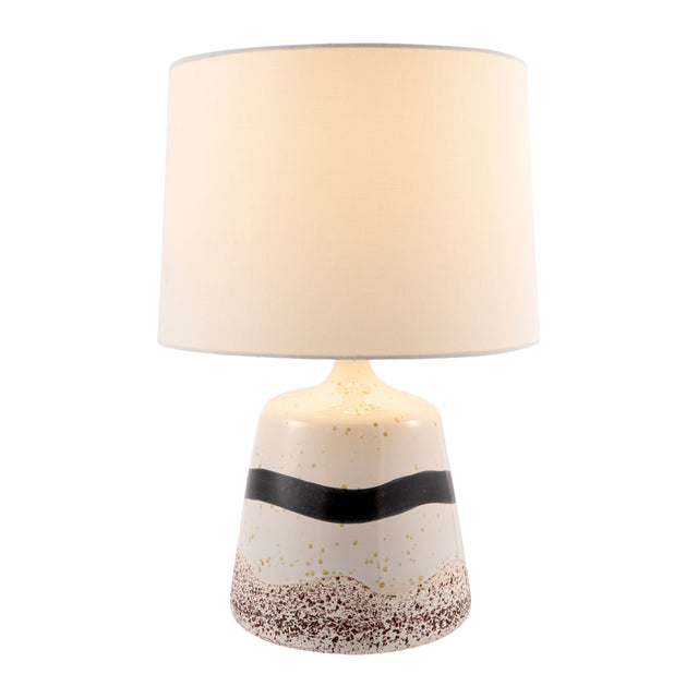 Modern European furniture - Brown Speckled Ceramic Table Lamp - www.oroa.com